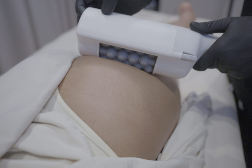 t-shape lymphatic massage